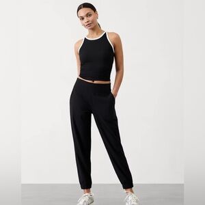 Athleta Brooklyn Jogger Black 6P Petite • Stretch Travel Pants
